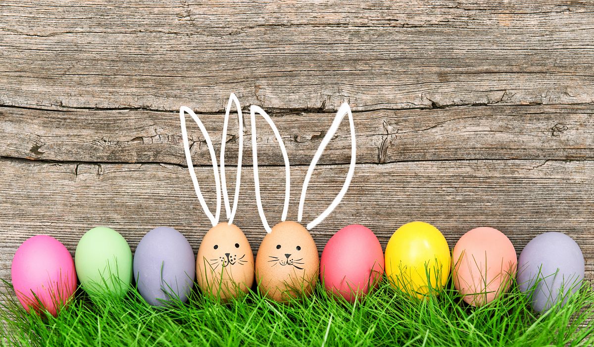 What is the origin of the Easter bunny and Easter eggs?
